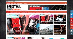 Desktop Screenshot of basketballshoereviews.com